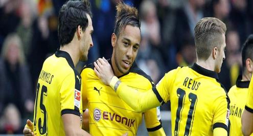 بالفيديو.. رويس وأوباميانج وميختاريان يقودون دورتموند لنصف نهائي كأس ألمانيا